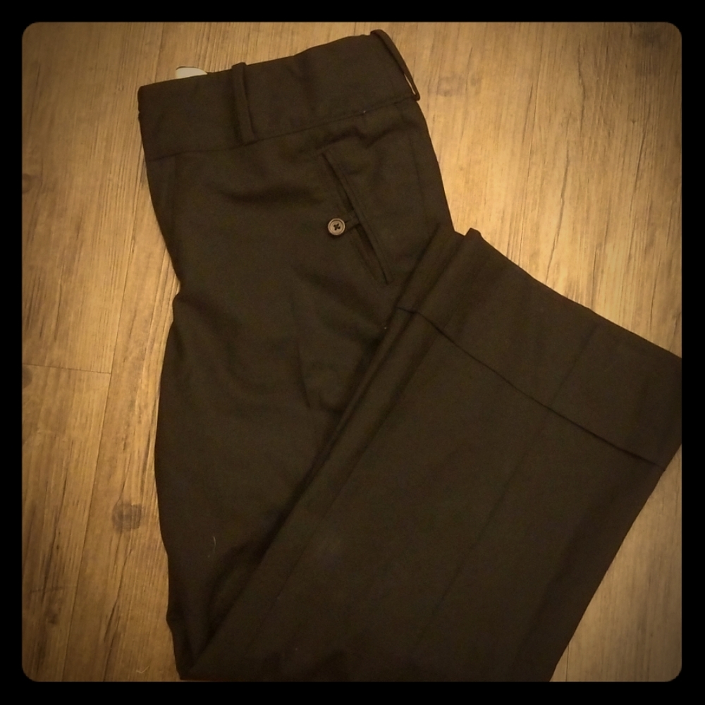 Black Dress Pants with Button Details